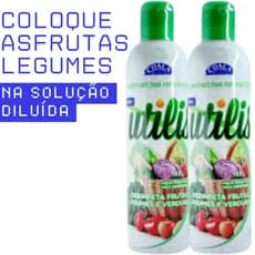 Desinfetante Hortifrutícolas Coala Utilis 300ml Frutas Verduras e Legumes Alimentos contaminação