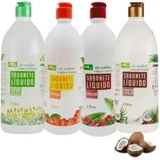 Sabonete líquido 1 Litro VIS NATIVA Pitanga, Coco, Arueira, Erva Doce Banho