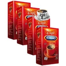 4 Pacote Café Kimimo A Vácuo 250g Forte Torrado Moído Perfeito Aroma Sabor