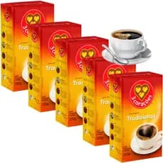 4 Café Três Corações 250g Torrado E Moído Avácuo Tradicional ou Extra Forte Incorpado Almofada