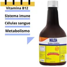 Água Inglesa Quino Sobral 430ml Tradicional Liquido Regulador Pós Parto Ciclo Mestrual