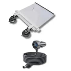 Kit Suporte Case Para Starlink Mini Ventosas - Cabo 3 em 1 12/24v 2