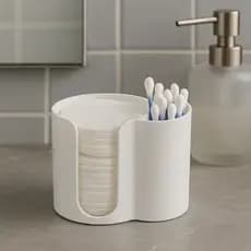 Porta Algodão & Cotonete – Organizador DuoClean
