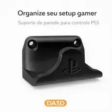 Suporte Controle PS5 PS4 Parede Organizador Gamer DualSense DualShock Fácil Instalação