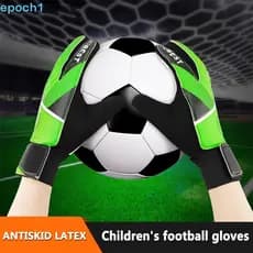 Luvas de Goleiro Profissionais EPOCH1 1 Par Proteção para as Mãos Luvas de Futebol Espessadas para Crianças e Meninos PD