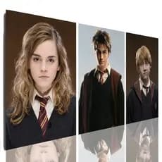 Quadro Decorativo Harry Potter Mosaico Sala Grande