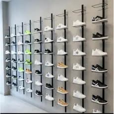 expositor de sapatos e tênis 1metro com 5 plataformas