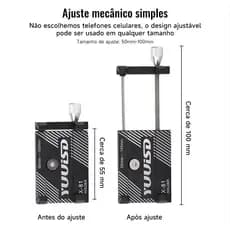 Suporte Para Celular GPS Bike Bicicleta E Moto Em Aluminio