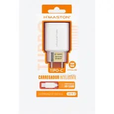 Carregador Tipo C H’Maston com Cabo Tipo C – 2 Portas USB - LR19-3