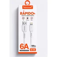 Cabo para Iphone - IOS Nexoul CA-18-L 6A Super Rápido – 1 Metro