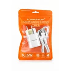 Carregador Rápido Tipo C - H’MASTON 15W USB Duplo + Cabo – Modelo LR17-3