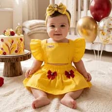 Romper mesversário  da Princesa Bela e a fera bebê + Faixa personalizada salopete de 0 a 9 meses