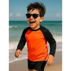 Camisa UV e Sunga | Camisa UV Infantil | Sunga Infantil | Roupa de Infantil | Tamanho 2 ao 12