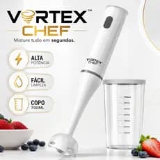 Mixer Elétrico Portátil 700ml Alta Potência 127V Batedor Misturador Triturador de Alimentos Vitaminas Molhos Sopas Creme