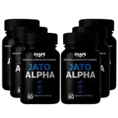 6x Kit 6x Jato Alpha 60 Cápsulas Original - Fórmula 9 Em 1 - Loja Oficial