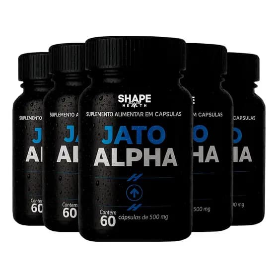 Kit 5x Jato Alpha 60 Cápsulas Original - Vigor Para Homens