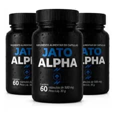 5 Jato Alpha Em 300 Cápsulas Saúde Do Homem + Potência