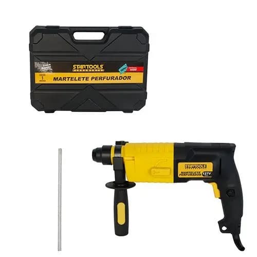 Martelete Perfurador Elétrico 600W 127V Alta Performance Ergônomico Resistente Profissional