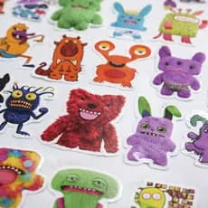 Kit 50 Adesivos Fuggler Infantil Divertidos Colecionáveis