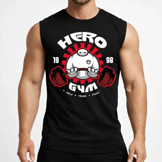 Camiseta Masculina Regata Machão Hero Academia Musculação Croosfit 100% Algodão
