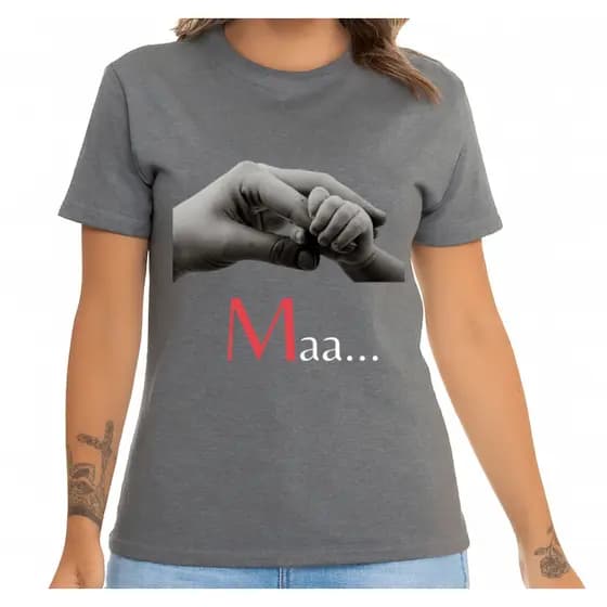 Camiseta Feminina Personalizada Mãe Blusa Dia das Mães Camiseta Streetwear Básica Estampada