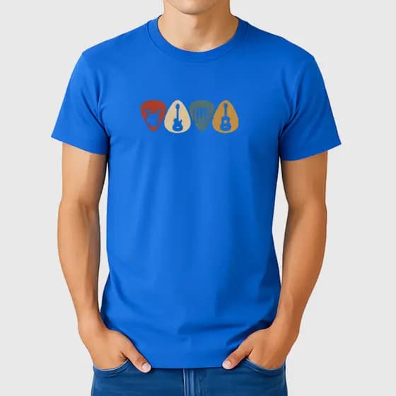Camiseta Streetwear Musico Professor Palheta Cores Baixo Ghuitarra Violão Teclado