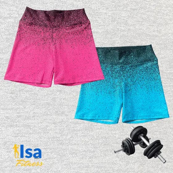 Shorts Degrade Fitness Academia Corrida Ciclismo Croosfit Atividade Física Levanta Bumbum