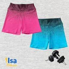 Shorts Degrade Fitness Academia Corrida Ciclismo Croosfit Atividade Física Levanta Bumbum