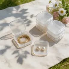 Mini Caixas de Armazenamento 40un Caixas Plásticas Transparentes Multiuso Pratiqueidade Garantida!