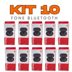 Kit 5/10 Fone Ouvido Bluetooth Sem Fio Atacado Tws 5.0 Estéreo Lançamento Android Ios Boa qualidade de som