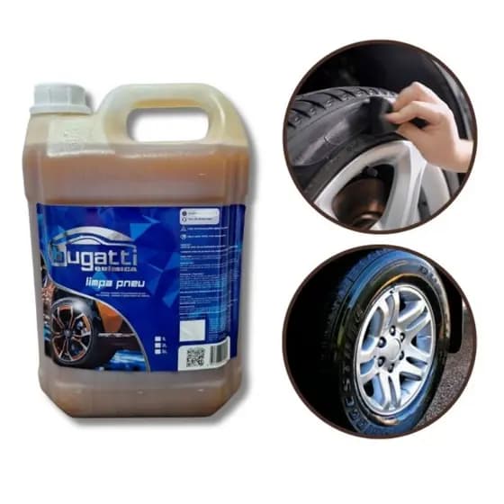 Limpa Pneu Pretinho Bugatti – 5 Litros | Brilho Intenso e Proteção Duradoura