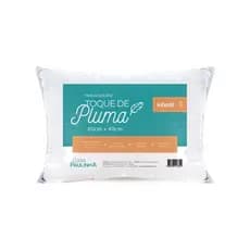 Travesseiro Infantil 60x40Cm Toque De Pluma Antialérgico Extra Macio
