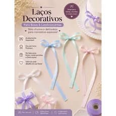 🎀 Laços Decorativos de Cetim para Bolos, Lembrancinhas e Festas 🎀