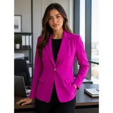 Blazer Feminino Alfaiataria Acinturado COM BOLSO E BOTÃO Social Elegante Casual Premium Tendência