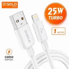 Cabo iPhone / Lightning 25W  - 1 Metro Carga Rápida A'Gold