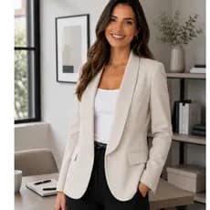 Blazer Feminino Longo com Modelagem Sofisticada