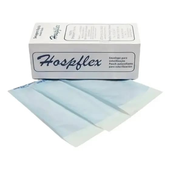 Envelopes P/ Esterilização Alicate Autoclave 9cm X 23cm - Hospflex