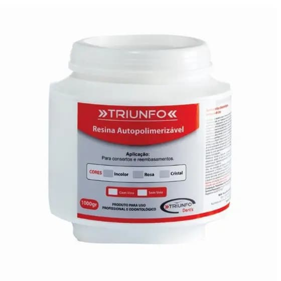 Resina Acrilica Auto Incolor 1 kilo - TRIUNFO