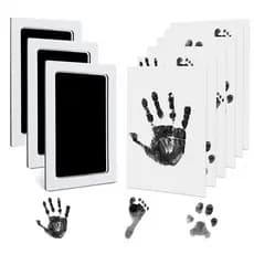 A Mão Não-Tóxica Kit De Impressão De Lembranças De Tinta Recém-Nascidos Impressão Manual de Pegada de Cão e Gato