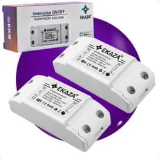 Kit 2 Rele Inteligente Wifi Ekaza interruptor wifi Alexa Google Home Smart