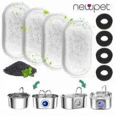 Newpet Filtros De Fonte Para Gatos Filtro De Água Substituição Com Algodão De Gato gelat