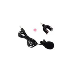 Microfone De Lapela + Adaptador Fone E Microfone Headset