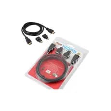 Kit 3x1 Cabo Hdmi 1,5m Multi Com Adaptadores Mini X Micro