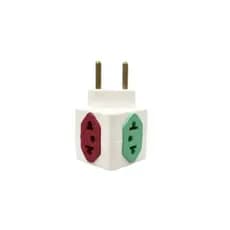 Adaptador Benjamin Cubo 4 Tomadas casa e cozinha Coloridos