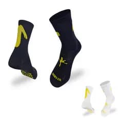 Meia Poliamida Esportiva Longo Nossa Senhora Caminhada Fé Performance Anti Bolhas Unissex Socks Co.