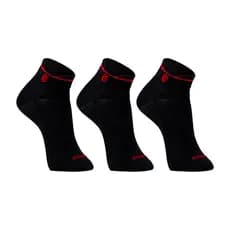 Kit 03 Meias Cano Curto Poliamida Corrida Ciclismo Running AntiBolhas Original Unissex Socks Co.