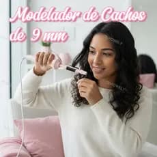 Modelador de Cachos Portátil 9mm Profissional para Viagens Cabelos Perfeitos em Qualquer Lugar