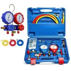 Professional Manifold With Display And Hoses Automotive Air Conditioning Pressure Gauge R410 R32 R134a Ar Condicionado A