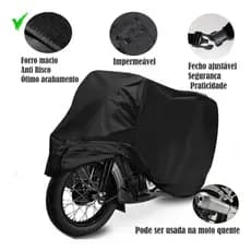 capa para moto CG 160,CB Twister,impermeável  em couro courvim fácil de colocar