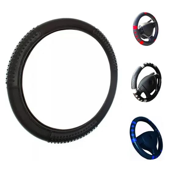 Capa De Volante Universal Emborrachada com Massageador Maior Segurança Na Direção